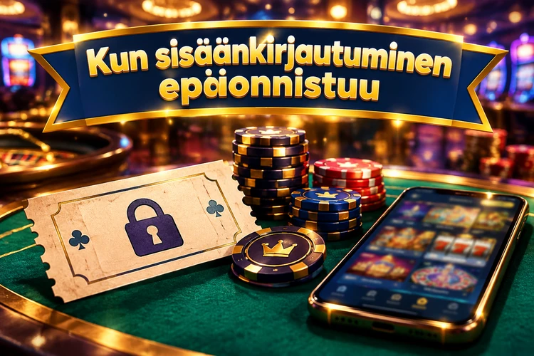 Kun sisäänkirjautuminen epäonnistuu