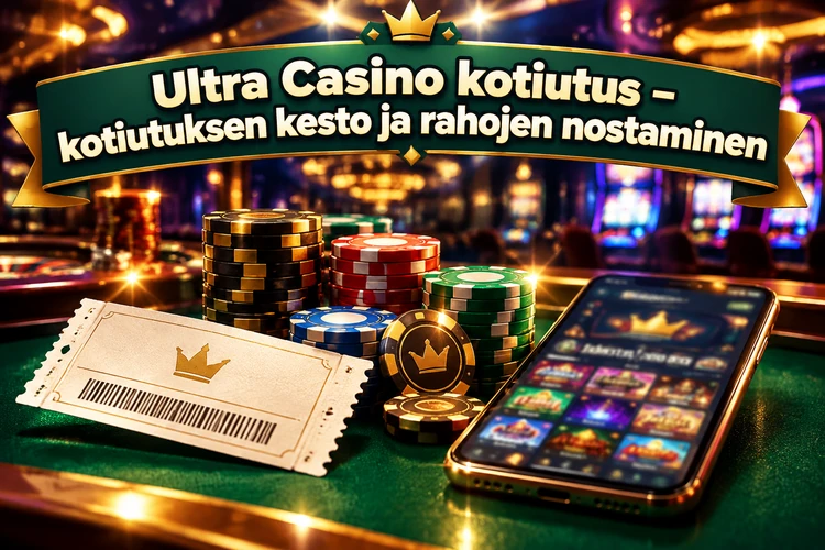 Ultra Casino kotiutus - kotiutuksen kesto ja rahojen nostaminen